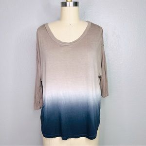 Young Fabulous & Broke Ombre Blouse - Brown and Blue